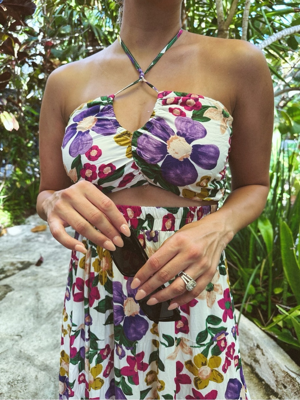 PETAL & PUP Kari Halter Top & Skirt Set XS